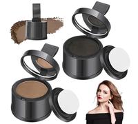 Hairline Powder 2Pcs Root Cover Up Black ＆ Light Coffee Hair Volume Powder Sweatproof Hairline Powder for Women Men Instantly Conceals Hair Loss, Hairline Powder