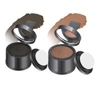 Hairline Powder 2Pcs Root Touch Up Powder Windproof & Sweatproof Hairline Powder for Women & Wen Natural Stain-Proof Hair Loss Concealer Hairline Powder for Thinning Hairline, Black & Brown