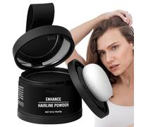 Hairline Powder - Bald Spot Concealing Hair Powder | Root Hairr Color, Root Touchup, Applicator Included Waterproof Long Lasting, Hair Volume Boost Gray Concealer