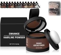 Hairline Powder for Women, Magic Root Cover Up, Hair Shadow - Hair Rich Shading Powder with Mirror & Cushion, Instantly Conceals Bald Spot (#13 Medium Brown, 1pcs)