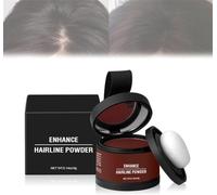 Hairline Powder for Women & Men, Magic Root Cover Up, Hair Shadow, Hairs Rich Shading Powders with Mirror & Cushion, Conceals Bald Spot, Waterproof Enhance Hairline Powder (#04 Dark Auburn)