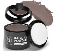 Hairline Powder, Root Touch Up and Concealer for Thinning Hair | Instantly Conceals Bald Spots, Receding Areas, Natural Matte Finish with No Spray, Includes Mirror, Puff, Dark Brown