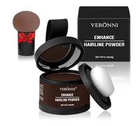 Hairline Powder,Root Touch Up Hair Powder with Mushroom Head air Cushion, Root Cover Up,Instantly Conceals Hair Loss for Thinning Hair for Women and Men, Bald Spots, Eyebrows, Beard Line(Dark Brown)