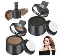Hairline Powder,Root Touch Up Powder, 2Pcs Magic Root Cover Up Black ＆ Light Coffee Hair Volume Powder Sweatproof Hairline Powder for Women Men Instantly Conceals Hair Loss