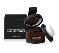 Hairline Powder with Brush,Root Touch up Hair Color for Gray Coverage,Covers Grey Roots and Thinning Hair,Bald Spot Concealing Hair Powder for Women and Men,48-Hour Stain-Proof (#06 Dark Brown)