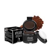 Hairline Root Touch Up Powder - Dark Brown Instant Hair Loss Concealer for Thinning Hair, Windproof & Sweatproof Cover Up With Mirror and Puff