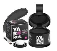 Hairline Shadow Powder, Instantly Root Touch Up Powder for Women Gray Hair Cover Up, Color Root Coverage for Thinning Grey, Mens Roots Concealer for Hair Loss Beard Line, 5-Black