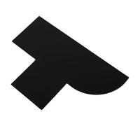 Hairline Shaping Tool for Beard Styling, Accurate Edge Guide | PVC Black Card, Easy to Clean, Versatile Use for Barbers and Men at Home
