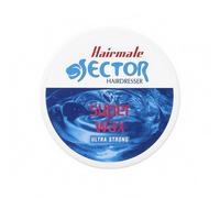 Hairmate Sector Hairdresser Super Sector Hair Wax Strong Hairfruit (Orange), Wet Look (Black), Ultra Strong (Blue) & Matte Wax (Green)- For Barber & Hairdresser, 150ml (Ultra Hold (Blue), 150ml)