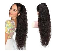 Hairpiece Claw Clip Ponytail Extensions, Multi Layered Fluffy Thick Wavy Jaw in Fake Pony Tails Party(6)