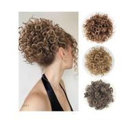 Hairpiece Large Curly Hair Bun Elastic Drawstring Synthetic Messy Bun Hair Extension for Daily Party Use Daily Use(10AT1001)