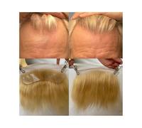 Hairpiece Mens Forehead Hairline Toupee #613 Blonde European Hair Replacement Systems HD Invisible Lace Hairline Lace Front Skin PU Back Men Hairpieces Man Toupee