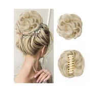 Hairpiece Messy Bun Hair Piece Curly Wavy Claw Clip Synthetic Fake Buns Hair Extensions for Women Daily Wear Daily Use(85H88)