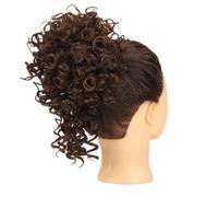 Hairpiece Messy Bun Hair Piece for Women, Elastic Drawstring Synthetic Curly Chignon Hair Extension Daily Use(4-30)