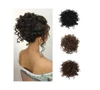 Hairpiece Messy Hair Bun Hair Pieces Curly Wavy Elastic Drawstring Hair Buns Synthetic Ponytail Hairpiece Daily Use(4-30)
