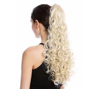 Hairpiece Ponytail Long Voluminous Strongly Curled Light Blonde 50Cm