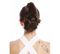 Hairpiece Ponytail Short Wavy Medium Brown Brunette 506-V-10