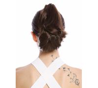 Hairpiece Ponytail Short Wavy Medium Brown Brunette 506-V-10