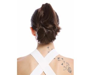 Hairpiece Ponytail Short Wavy Medium Brown Brunette 506-V-10