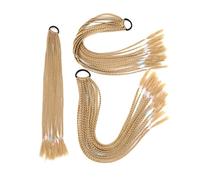 Hairpiece Synthetic Dirty Braided Ponytail Wig Elastic Rubber Band Braiding False Braid Hair Extensions Party(27)