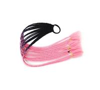 Hairpiece Synthetic Dirty Braided Ponytail Wig Elastic Rubber Band Braiding False Braid Hair Extensions Party(Q37-B4)