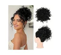 Hairpiece Synthetic Messy Hair Bun Hairpiece Elastic Drawstring Curly Wave Scrunchies Ponytail Extension Daily Use(1)