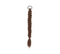Hairpiece Synthetic Wig Braid Female Ponytail Simulation Chinese Style Braided Fishbone Fried Dough Twists Party(Light Brown)