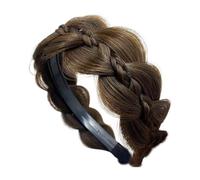 Hairpieces - 14.5cm Diameter 3cm Width | Hair Braid Headbanđ - High-Temperature Fiber - Non-Slip Teeth | Wide Messy Headband | Women’s HairAccessory | Stylish Gift