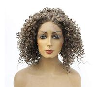 Hairpieces Natural Fluffy Long Wavy Curly Wig Linen Lace Front Wigs High Temperature Wire Synthetic Hair for Women Daily Cosplay Costume Halloween Party es 22in 20 in
