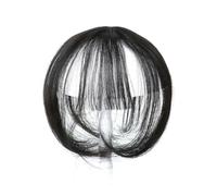 hairpieces One Piece Clip in Hair Fringe 3D Bangs Flat with Clips on Bangs(Natural Color)