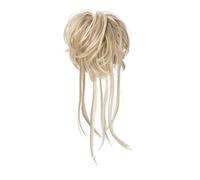 Hairpieces Scrunchie Synthetic Elastic Curly Messy Bun Black Blonde Brown Natural Fake Hair Chignon Band Updo Donut for Women Hair Ponytail for Women Girls(Dirty Blonde)