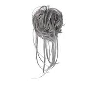 Hairpieces Scrunchie Synthetic Elastic Curly Messy Bun Black Blonde Brown Natural Fake Hair Chignon Band Updo Donut for Women Hair Ponytail for Women Girls(White+Grey)
