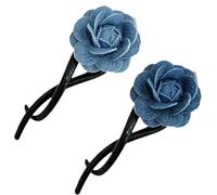 Hairpin At The Back Of The Head, Cord Spirals Hairband, Denim Rose Hair Clip, Twist Hair Clip Hair Accessories, Female Fashion Hair Accessories, Elegant Half-tied Hairpin Headdress (Clip)