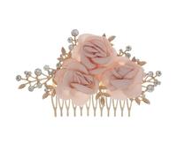 Hairpin Combs Bridal Insert Comb Headdress Hairpin Wedding Hair Comb Hair Accessories(Pink)