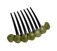 Hairpin Combs Plate Hair Comb Hair Temperament Hair Clip Simple Plug Comb Headdress Hair Accessories(Green)