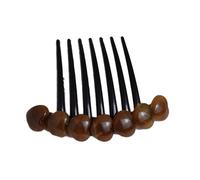Hairpin Combs Plate Hair Comb Hair Temperament Hair Clip Simple Plug Comb Headdress Hair Accessories(Brown)