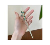 Hairpin Golden Branches Jade Leaves Hairpin Ball Head Plate Hairpin Simple Bamboo Knot Accessories Ancient Style Hairpin Hosta Hair Clip Hairsticks