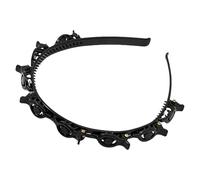 Hairpin Headbands For Girls - Toothed Headband Braid Tool | Double Bangs Hairstyle Hairpin For -Curly, Straight, Thick- Hair