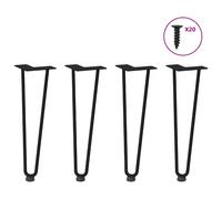 Hairpin Table Legs Hairpin Legs Coffee Table leg 4 pcs Solid Steel vidaXL