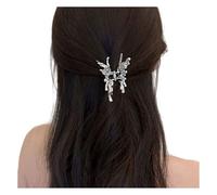 Hairpin Small Compact Metal Hair Clip Silver Color Butterflies Shape Back Head Hair Claw Hair Styling Tool Hair Accessories