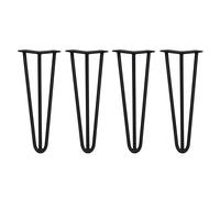 MonsterShop 4 X Hairpin Leg - 14 - Black - 3 Prong - 12M