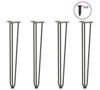 Hairpin Table Legs 72 cm Anthracite Solid Powder-Coated Steel 4 pcs Incl Screws