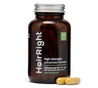 HairRight DHT Blocker Hair Growth Vitamin - 100% Natural - Zinc, Biotin, L-Lysine, Reishi & More - 60 Capsules - Men & Women