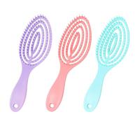 Hairs Brushs, Detangle Hairs Brushs, Head Jog Hair Brush, Hairbrush for Women, Flexi Flow Hair Brush, Smooth Glide Design, 22.5 x 7 x 2.5 cm, Set of 3