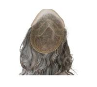Hairs Mens Pieces Hair Curly Replacement System For Men 12 inch Long Toupee Fine Mono Lace Hairpiece Daily Use(1B Mix 80Grey)