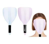 Hairspray Masks Hairspray Face Shield Barber Faceshiled Curved Hair Spray Shield Face Spray Shield For Prevent Facial Skin From Touching Hair Spray(2pcs)