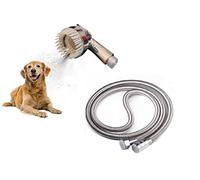 Hairstore Cat & Dog Bath Brush Scrubber Washing Sprayer Easy Bathing Grooming & Shedding Pet Shower with super flex 1.5 m long hose (1 modes setting-stop button)
