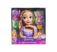 Hairstyling Head - DISNEY - Deluxe Rapunzel - 12 accessories - Fake nail polish bottle - Hairstyling guide