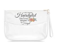 Hairstylist Gifts for Women Clear Makeup Bag Thank You Gifts for Hairstylist Salon Stylist Present Cosmetic Bag Appreciation Graduation Christmas Birthday Present for Hairdresser Travel Pouch