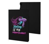 Hairstylist Styling Is My Superpower Slim Case Compatible with iPad 10th 9th 8th 7th Generation 2022 2021 2020 2019 Protective Cover Stand